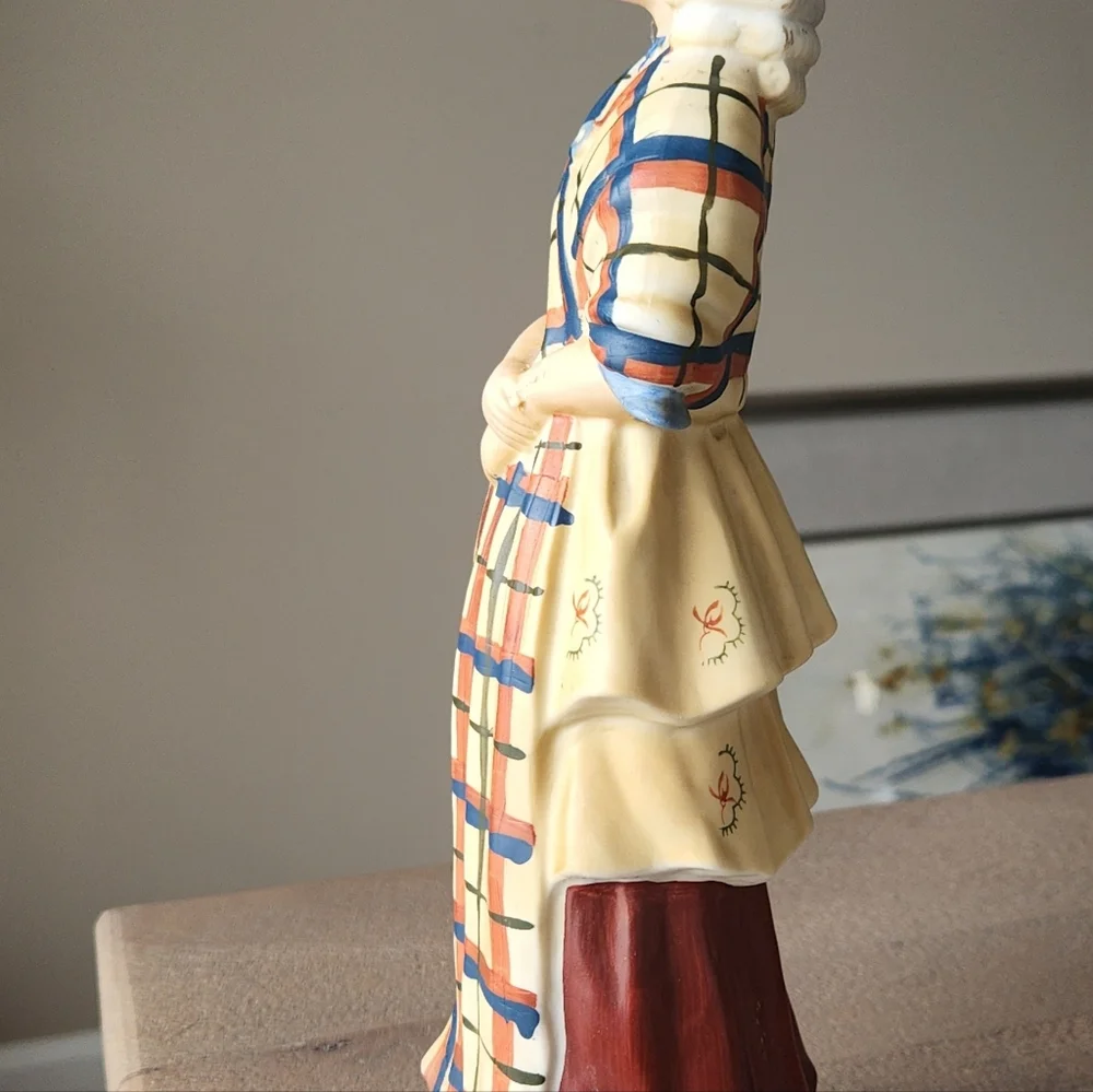 Grant's Scotch Whiskey Scottish Woman Figurine Decanter Bottle Empty Bar Decor